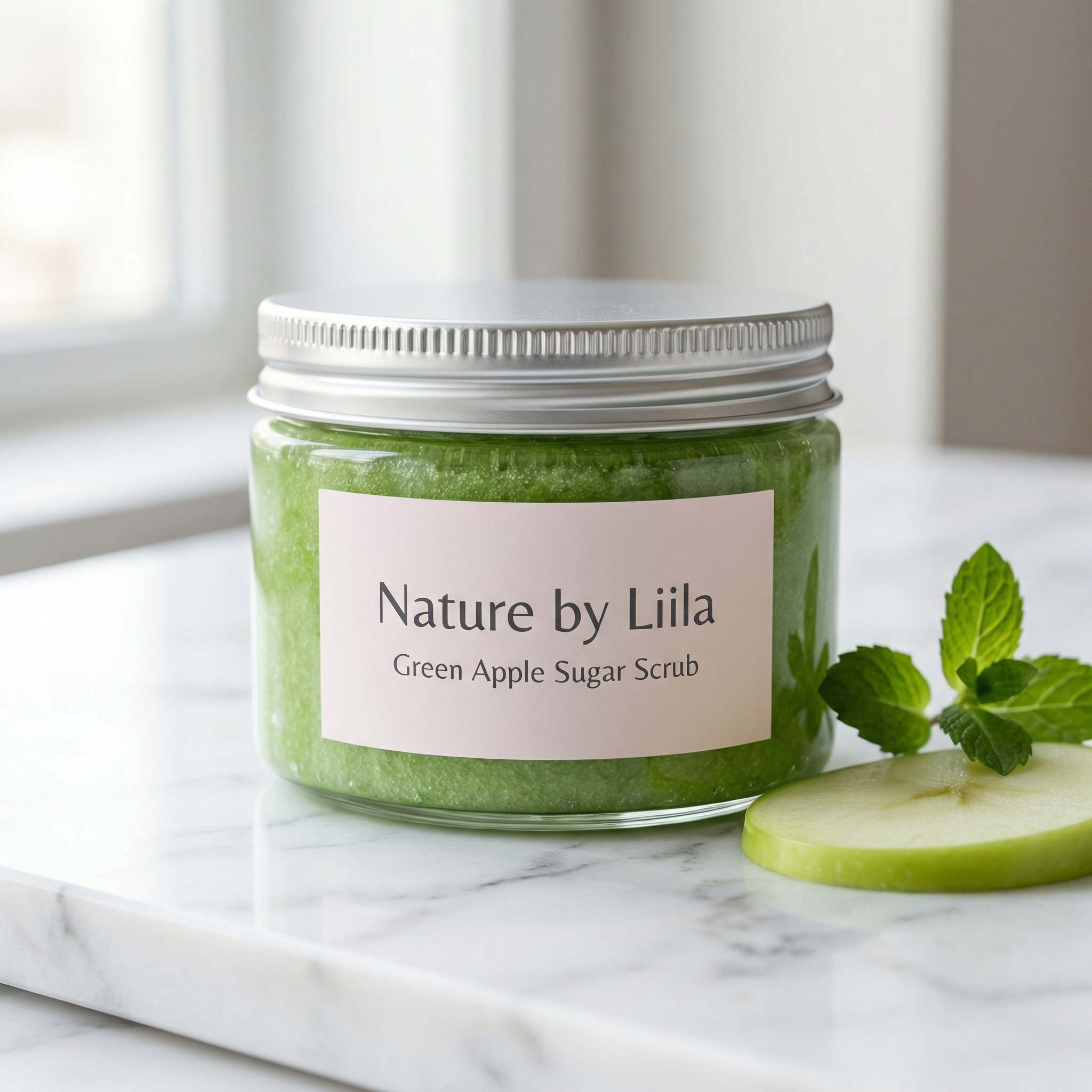 Coconut and vanilla scrub