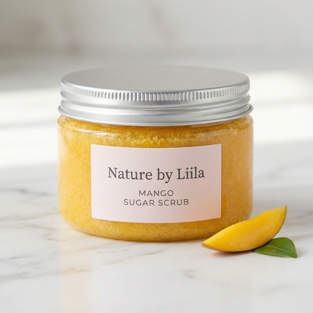Coconut and vanilla scrub
