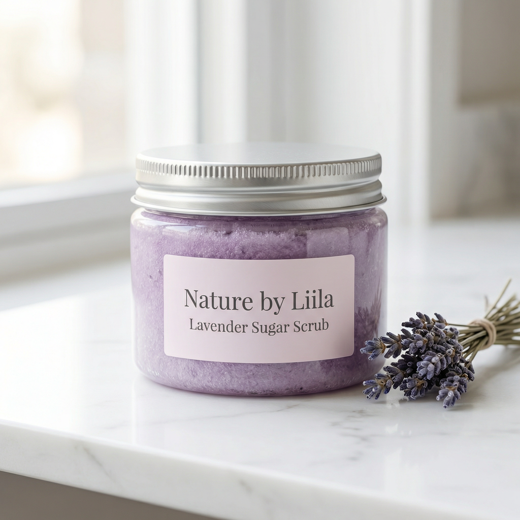 Coconut and vanilla scrub