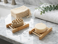 Exfoliating sisal soap bag and wooden soap dish ( 2 pc set )