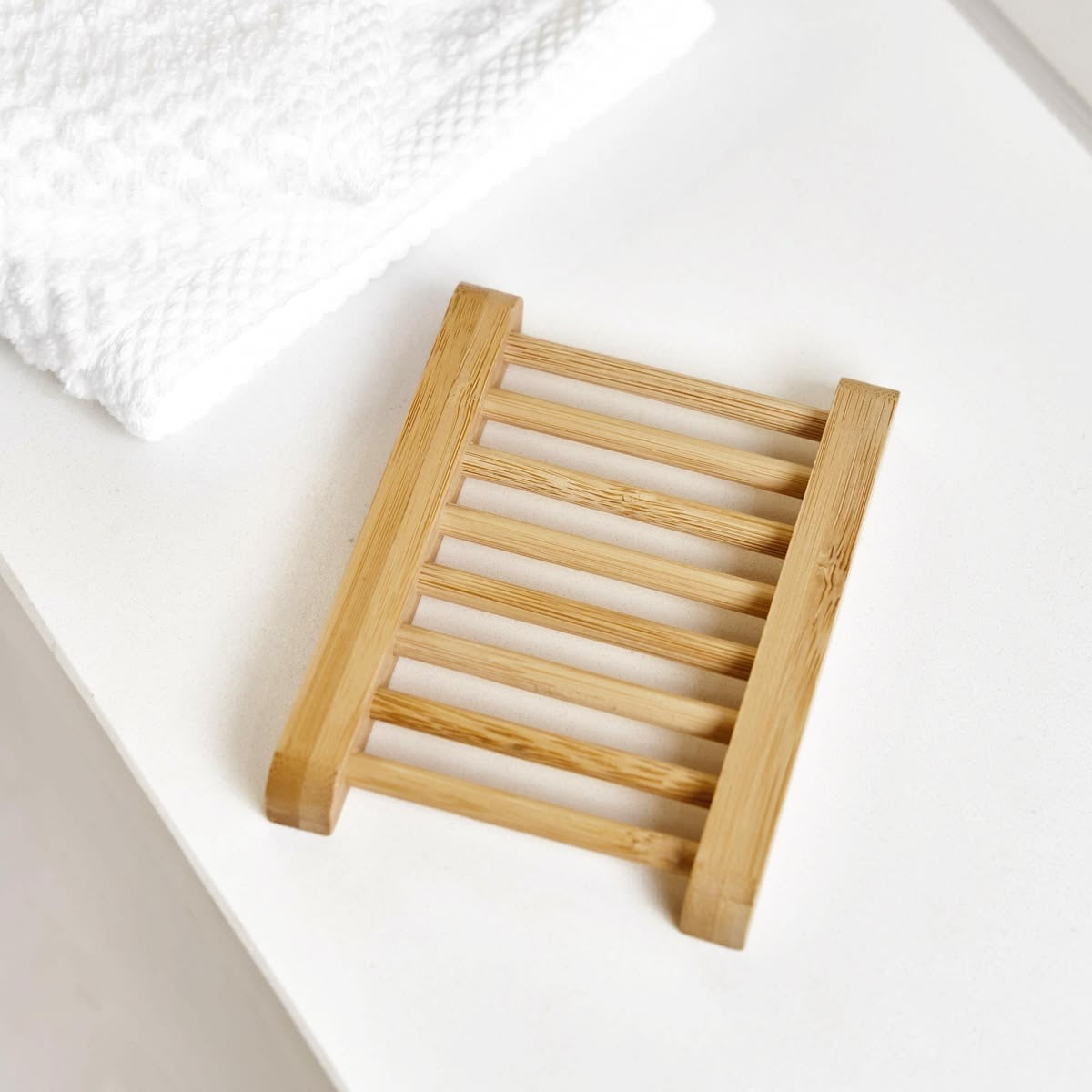 Exfoliating sisal soap bag and wooden soap dish ( 2 pc set )