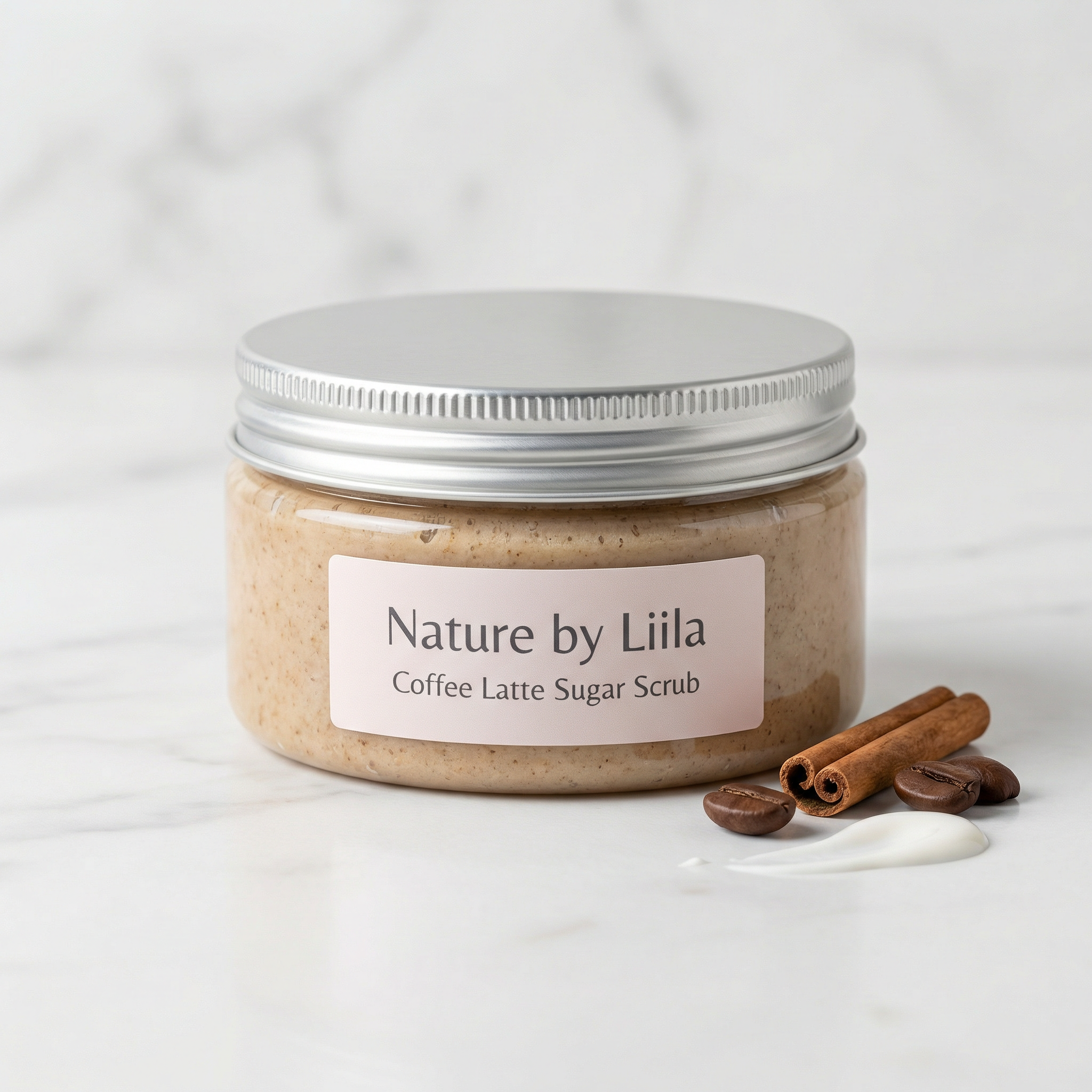 Coconut and vanilla scrub