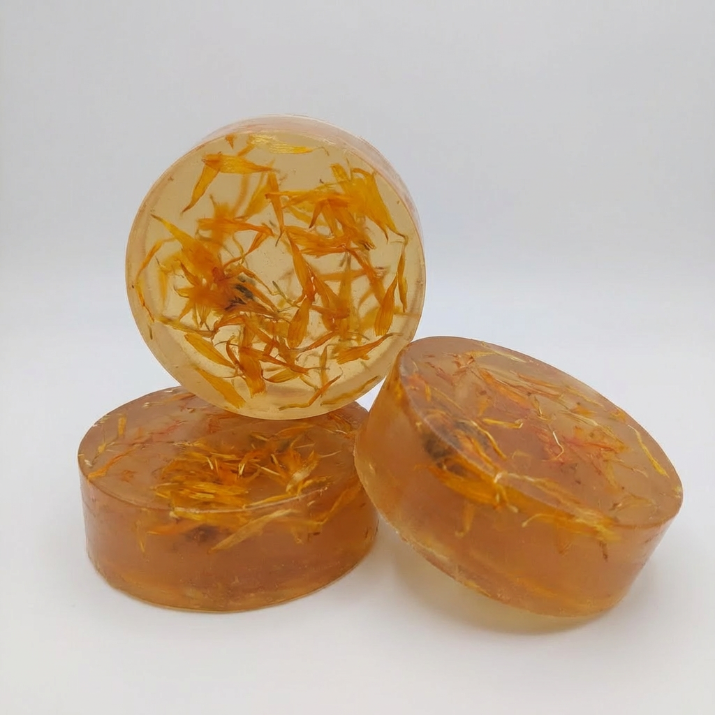 Antibacterial and soothing calendula soap